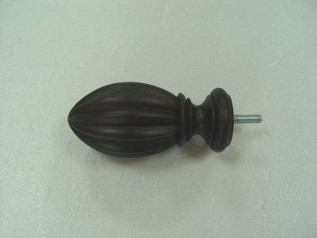 Fluted Resin Curtain Finial