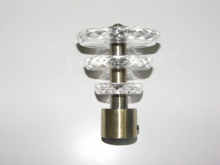 Three Clear Disks Resin Curtain Finial