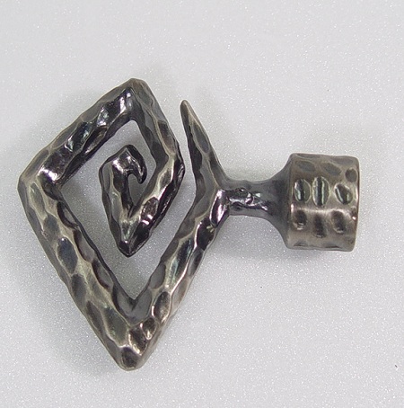 Rhombus Curtain Pole Finial - rhombus_curtain_finial