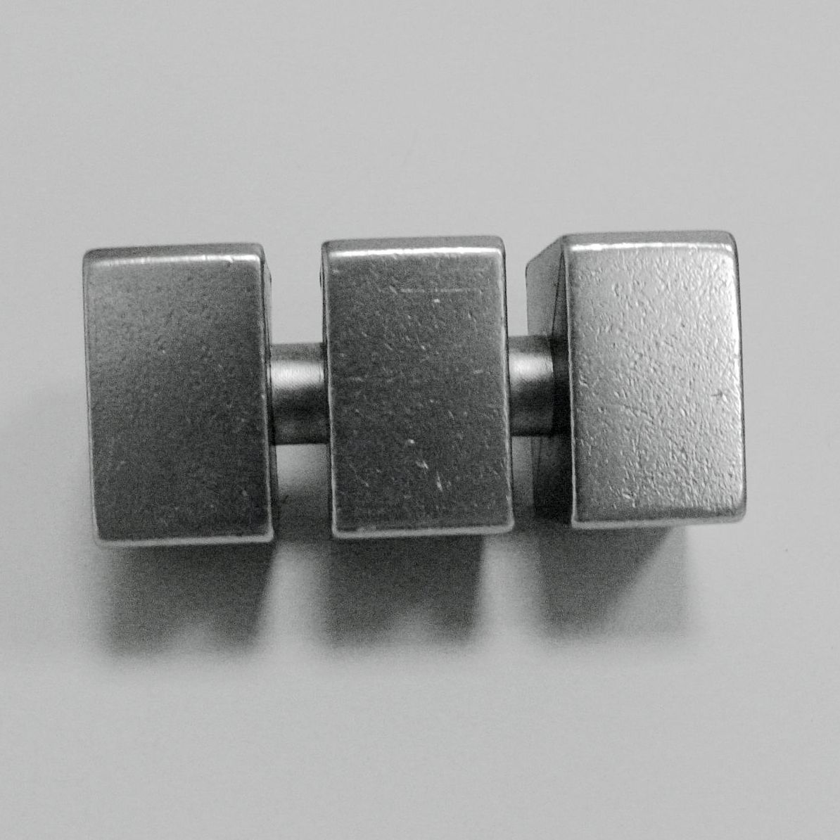 Solid Cuboid Zinc Curtain Finial - solid_cuboid_zinc_curtain_finial