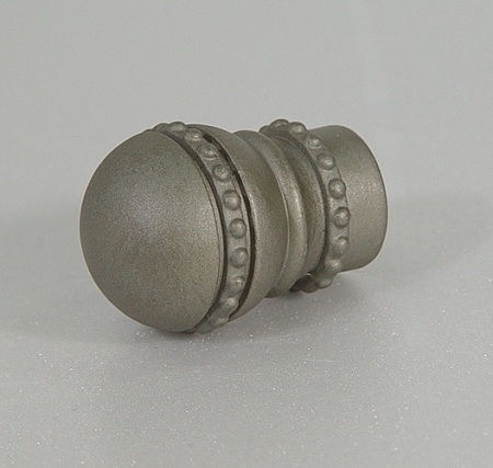 Zinc Beaded Ball Curtain Finial - zinc_beaded_ball_curtain_finial