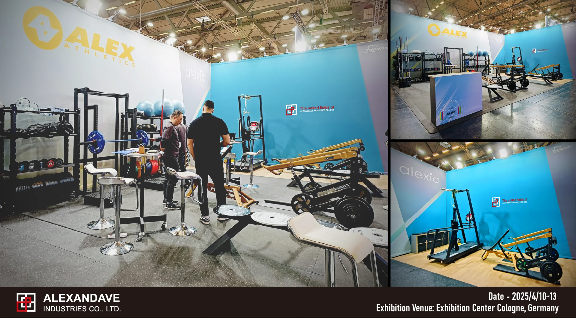 저희는 세계 최대 규모의 피트니스 및 건강 산업 박람회 중 하나인 독일 쾰른에서 개최된 FIBO에 참가했습니다. 이 전시회에서 저희는 새롭게 개발한 ISO-Motion Press, 독점 특허 디자인의 Keynimax Bench, 그리고 Power Strider XC2를 선보였으며, 이 제품들은 모두 해외 바이어들의 큰 관심을 받았습니다.
