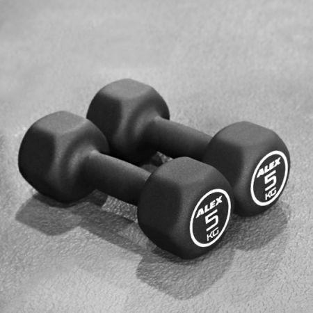 New-Hex Dumbbell-S1 - HEXAGON NEOPRENE DUMBBELL-S1