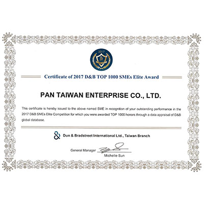 2017 D&B TOP 1000 SMEs Elite Ödülü