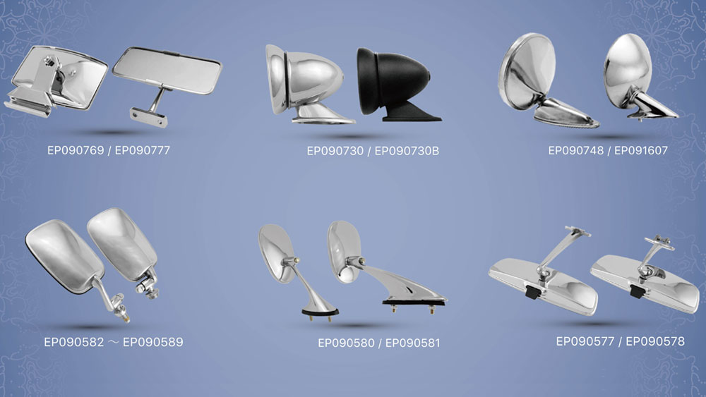 Sunduğumuz çeşitli türde aynalar