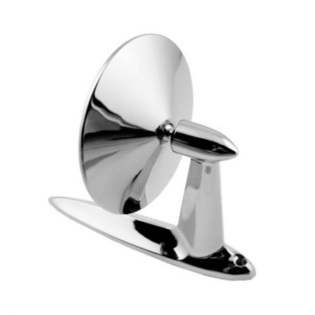 Universal 4 1/4" Round Side Mirror for Chevy Full Size 1955-57, Ford - Universal 4 1/4" Round Side Mirror for Chevy Full Size 1955-57, Ford