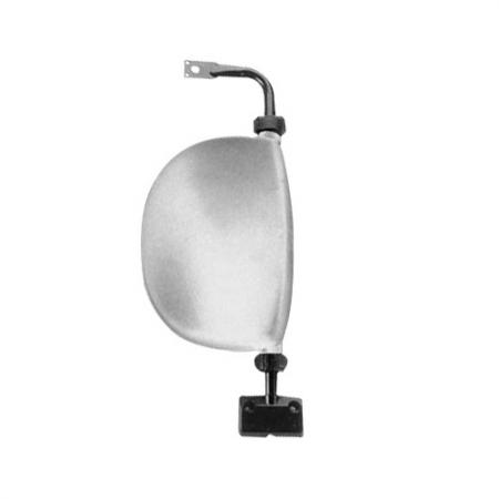 Black Finish Right Side View Mirror - Right Chrome Finish Right Side View Mirror