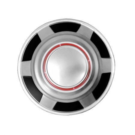 محور العجلة - غطاء عجلة مركزية بلون أحمر قطره 12 بوصة لسيارات جي إم سي