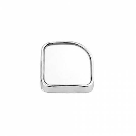 Adjustable Rear View Blind Spot Stick-on Mirror 2 1/4" X 2 1/4" - Adjustable Rear View Blind Spot Stick-on Mirror 2 1/4" X 2 1/4", Chrome, Universal