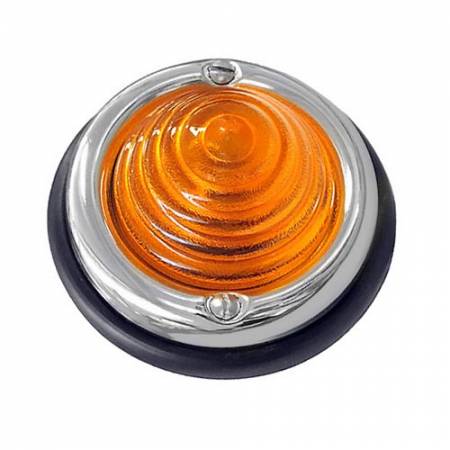 Turn Signal Beehive Light Assembly Amber Lens for Porsche 356, 356A - Turn Signal Beehive Light Assembly Amber Lens for Porsche 356, 356A