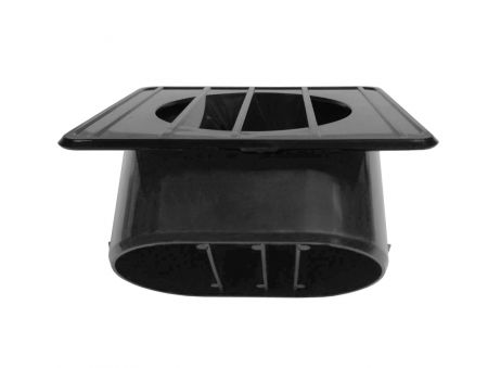 Conduit de ventilation de désembuage noir à l'intérieur du tableau de bord droit pour GM GMC/ Chevy Truck 1967-72 - Conduit de ventilation de désembuage noir à l'intérieur du tableau de bord droit pour GM GMC/ Chevy Truck 1967-72