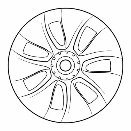 غطاء عجلة 19" لموديل تسلا Y 2017-2023
