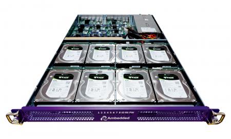 Mars 400 ARM микросервер на базе, 1U тонкий сервер со встроенным резервным блоком питания.