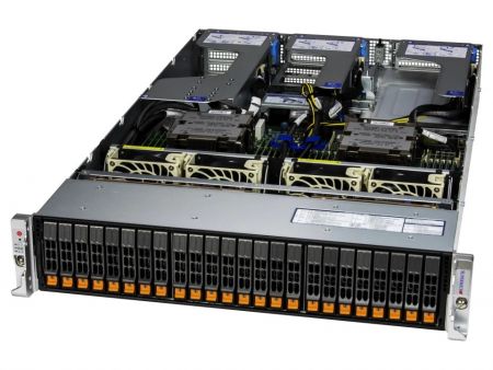 Mars 624 SBB 24x NVMe Deux nœuds Hot-Swap Appareil de stockage Ceph - Stockage Ceph Mars624 2U 24x NVMe OSD
