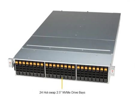 Mars 624 SBB 24x NVMe 두 개의 핫 스왑 노드 Ceph 스토리지 장치 - Mars624 Ceph 스토리지 2U 24x NVMe OSD