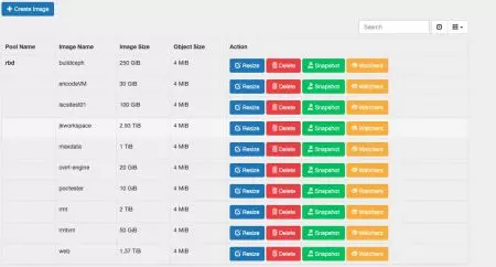 Les utilisateurs IT peuvent utiliser le gestionnaire UVS pour redimensionner, supprimer et créer des instantanés de ces images.