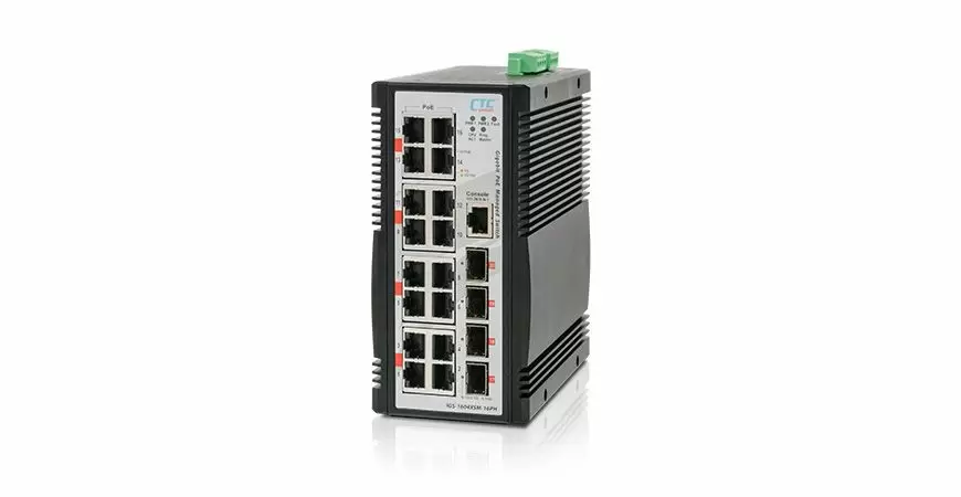 Индустриальный уровень 3 Din-Rail коммутатор CTC Union