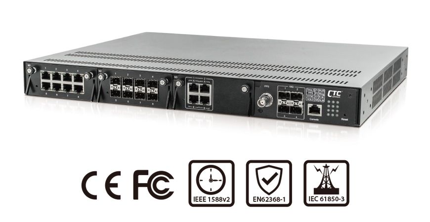 photo for press - CTC's Layer 3 IEC61850-3 Ethernet Switch