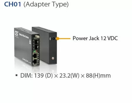 1-Slot-Gehäuse mit Adapter.