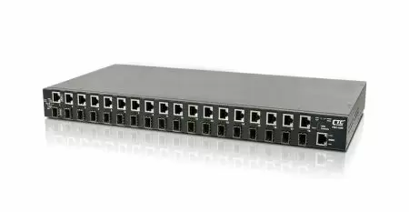 1U Managed GbE Media Converter Rack - FMC-1800 1U Managed GbE Media Converter Rack