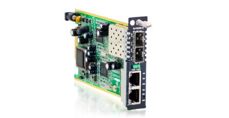Dual Channel 10/100Base-TX to 100Base-FX In-Band Managed Converter Card - Dual Channel 10 / 100Base-TX to 100Base-FX In-Band Managed Converter Card.