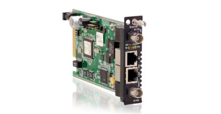 Ethernet over E1 Converter with In-Band Management - FRM220A-Eoe1/G Ethernet over E1 Converter
