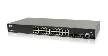 Conmutador Ethernet administrado L2+ - Interruptor Ethernet administrado L2+ GSW-4424CM