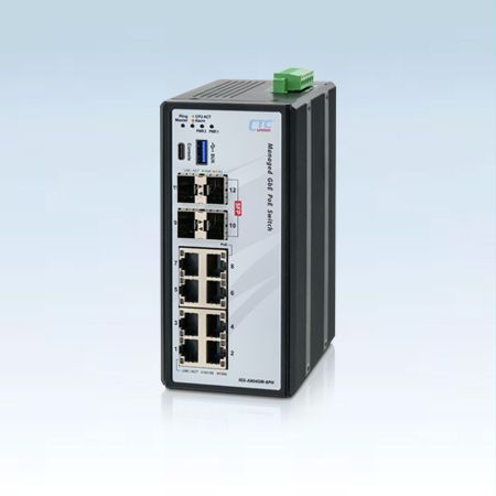 Киберустойчивый управляемый GbE PoE коммутатор (серия IGR-A804SM)