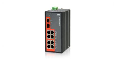 Interruptor Ethernet Rápido Industrial - Conmutador Ethernet rápido industrial IFS-802GS