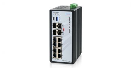 Conmutador PoE gestionado industrial - Conmutador PoE gestionado industrial IFS-A804GSM-8PH-Series