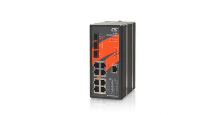 Comutador Industrial Gerenciado FE PoE - Série de switches PoE industriais gerenciados FE IFS+803GSM