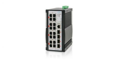 Industrial Layer 3 10G PoE Switch - Industrial L3 16 port PoE 300W Din-Rail Switch