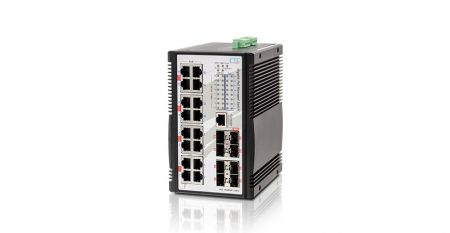 Switch Industrial Gerenciado GbE PoE - IGS-1608SM-16PH Switch PoE Gigabit Industrial Gerenciado