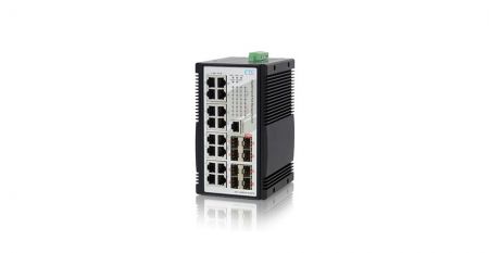 Industrial GbE Switch with SyncE, IEEE1588 v2 & PoE - IGS-1608SM-SE-8PH Industrial SyncE PoE Switch