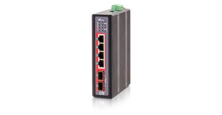 Commutateur PoE Ethernet Gigabit Industriel - Commutateur PoE Ethernet Gigabit industriel IGS-402CS-4PH