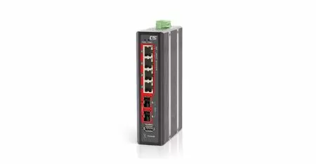 Commutateur PoE industriel géré GbE 802.3bt