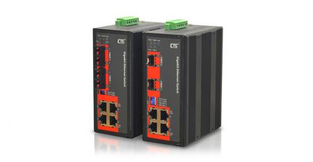 Interruptor Industrial GbE - IGS402S y IGS-402F Interruptor Industrial GbE