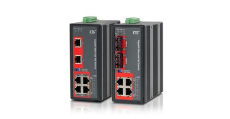 Industrial Unmanaged GbE PoE Switch - IGS-600-4PH24, IGS-402F-4PH24 Industrial GbE PoE Switch
