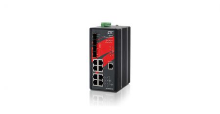 Switch GbE industrial con SyncE - Switch GbE industrial IGS-804SM-SE con SyncE