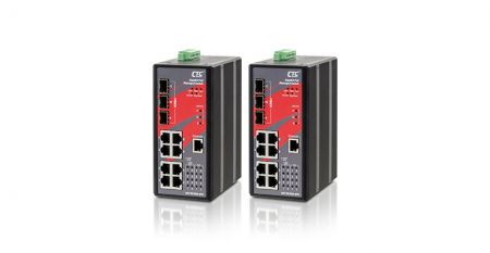 Comutador Gerenciado GbE PoE Industrial - Série de switches PoE gerenciados industriais GbE IGS+803SM