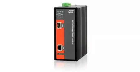 Industrial Managed PoE Media Converter