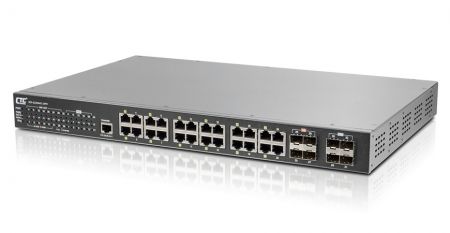 Industrial Layer 3 10G PoE Switch - IXR-G24044X-24PH Industrial Layer 3 10G PoE Switch