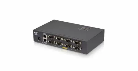 8-Port RS232 to IP Device Server - 8 ports Ethernet Device Server