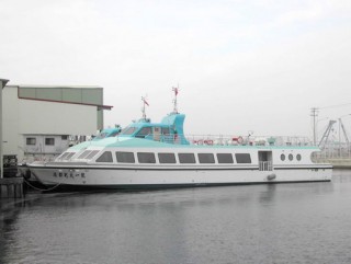 قارب ركاب كاتاماران FRP بسعة 199 طن صافية