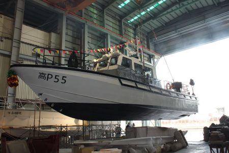 19GT Aluminum Hight Spees Patrol Boat Launch(1)
