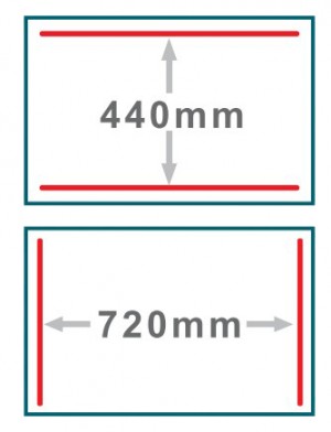 框: 真空槽，红线: 封口线