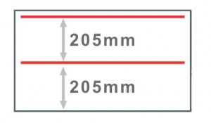Rahmen: Kammer, Rote Linie: Versiegelung
