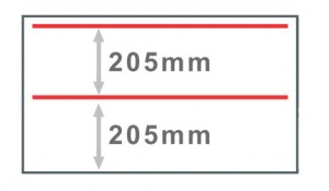 框: 真空槽,红线: 封口线