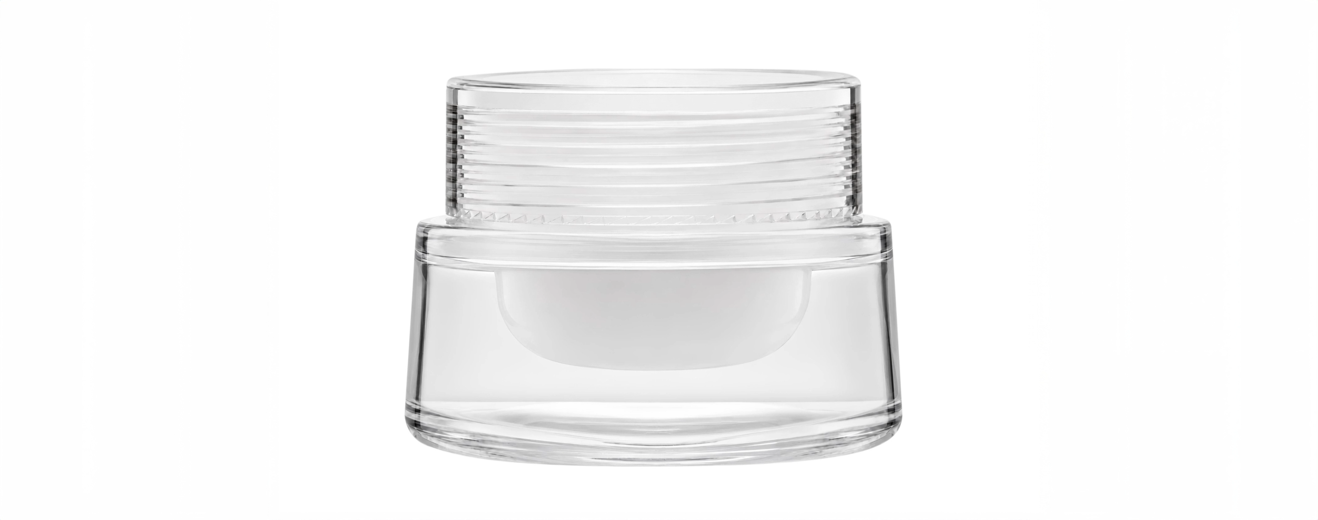 HYA-50 : PET Refillable Round-Triangle Jar 50ml, 60ml & 100ml - PET Heavy wall refillable or direct-fill jar
