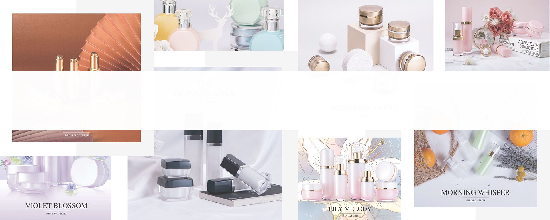 Série d'emballages de beauté Luxe, élégance, haut de gamme